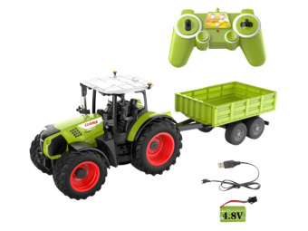 Радиоуправляемый трактор с прицепом Double Eagle CLAAS ARION 660 1/16 2.4G RTR