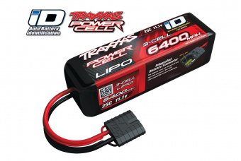 6400mAh 11.1v 3-Cell 25C LiPO Battery (iD Plug)