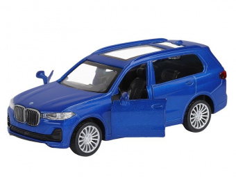 Машина АВТОПАНОРАМА BMW X7, синий, 1/44, инерция, в/к 17,5*12,5*6,5 см