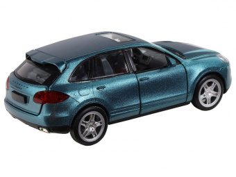 Машина ''АВТОПАНОРАМА'' Porsche Cayenne S, голубой, 1/32, свет, звук, инерция, в/к 17,5*13,5*9 см