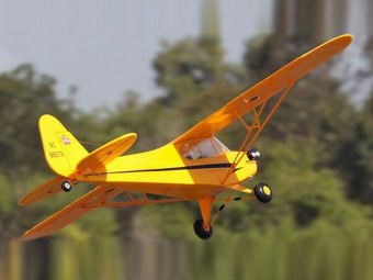 Радиоуправляемый самолет Top RC J3 желтый 1400мм KIT