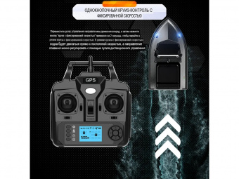 Радиоуправляемый катер для рыбалки Flytec V060 2.4G RTR