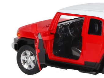 Машина ''АВТОПАНОРАМА'' Toyota FJ Cruiser, красный, 1/32, свет, звук, инерция, в/к 17,5*13,5*9 см
