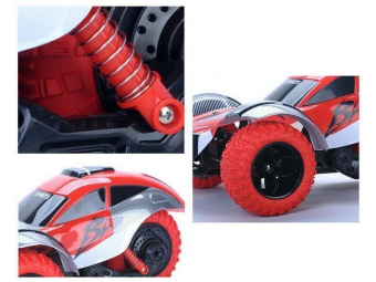 Радиоуправляемая машинка-перевертыш ZhengGuang Leopard DRIFT  2.4G 1/14 RTR (красная) + Ni-Cd и З/У