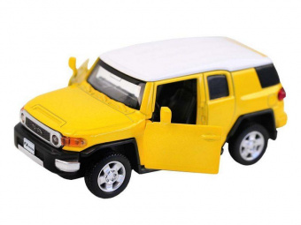 Машина ''АВТОПАНОРАМА'' Toyota FJ Cruiser, желтый, 1/43, инерция, в/к 17,5*12,5*6,5 см