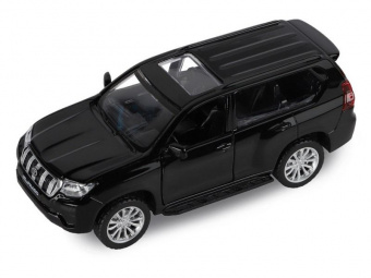 Машина ''АВТОПАНОРАМА'' Land Cruiser Prado, черный, 1/42, инерция, в/к 17,5*12,5*6,5 см