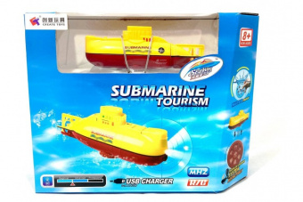 Радиоуправляемая подводная лодка Желтая Submarine 27MHz