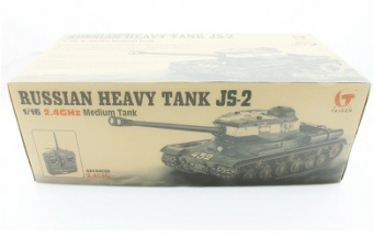 Радиоуправляемый танк Taigen ИС-2 (1944, СССР, зеленый) 1:16 2.4GHz деревянная коробка