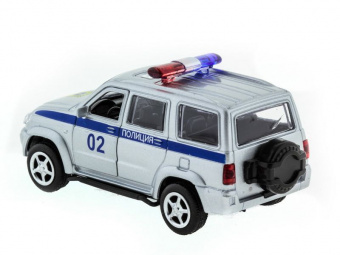 Машина ''АВТОПАНОРАМА'' инерц. УАЗ Патриот (полиция) 1/50, в/к 12*7*5,5 см
