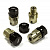 Хексы (4шт) выступ +12мм (черные) T-Maxx, 1/10 Revo & Summit