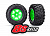 Шины и диски в сборе, склеенные (зеленые колеса X-Maxx®, шины Maxx® AT, вставки из пенопласта) (слева и справа) (2)