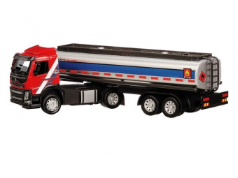 Машина ''АВТОПАНОРАМА'' Volvo бензовоз, красный, 1/50, свет, звук, в/к 28*14*10 см