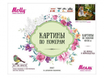 Картина по номерам 40х50 Строгий отец (26 цветов)