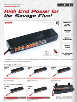 Аккумулятор Team Orion Carbon FLX Li-pol 8000mAh, 45c, 2s1p Deans Plug