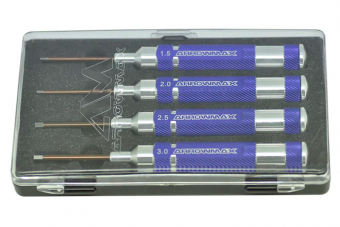 Мини-Набор шестигранных отверток 4 Pieces With Plastic Case