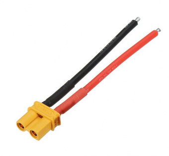 Разъем Amass XT30U (female) на проводе 10cm 16AWG