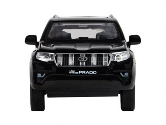 Машина ''АВТОПАНОРАМА'' Land Cruiser Prado, черный, 1/32, свет, звук, инерция, в/к 17,5*13,5*9 см