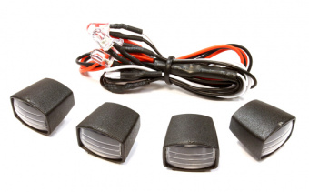 Realistic Spot Light (4) Set w/ LED for 1/10 & 1/8 Scale