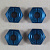 Хабы крепления колес TC (4шт) blue aluminum