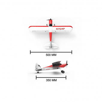 Радиоуправляемый самолет Volantex RC Sport Cub 500мм (красный) 2.4G 4ch LiPo RTF with Gyro