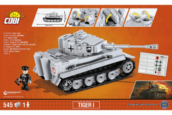 Конструктор COBI Танк Tiger I (Тигр) COBI-3000B