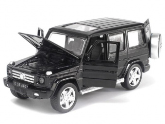 Машина MZ Mercedes G55 25074C 1/32 музыка, свет, инерция 15см (1/6шт) б/к