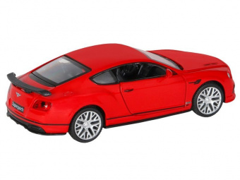 Машина ''АВТОПАНОРАМА'' Bentley Continental GT Supersports, красный, 1/32, в/к 17,5*12,5*6,5 см