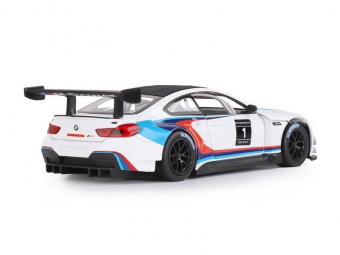 Машина ''АВТОПАНОРАМА'' BMW M6 GT3, белый, 1/24, свет, звук, в/к 24,5*12,5*10,5 см