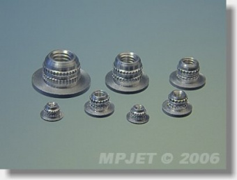 Забивная гайка M4, дюралюминий, MPJet, 4шт.