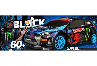 Ралли 1/8 электро - WR8 FLUX (Влагозащита, кузов Ford Fiesta H.F.H.V.) Ken Block (NEW)
