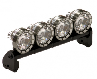 Alloy Roof Top Spot Light Set (4) LED White with Metal Housing for 1/10, 1/8 & 1/5 Scale