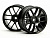 Диски туринг 1/10 - SPLIT 6 / 26MM / BLACK (2шт)