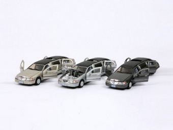 Машина Kinsmart ''Lincoln Town Car Stretch Limousine'' инерция (1/6шт.) 1:38 б/к