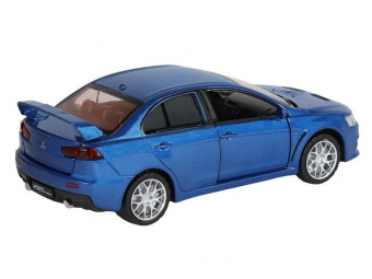 Машина ''АВТОПАНОРАМА'' Mitsubishi Lancer Evolution, синий, 1/32, свет, звук, в/к 17,5*12,5*6,5 см