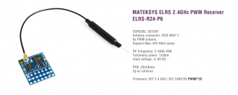 Приемник Matek 2.4Ghz PWM ELRS-R24-P6