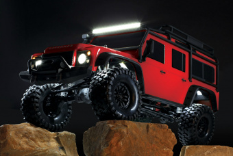 Радиоуправляемая модель TRAXXAS TRX-4 1:10 Land Rover 4WD Scale and Trail Crawler Серебристый