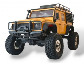Радиоуправляемый краулер Remo Hobby OFF-ROAD (желтый) 4WD 2.4G 1/18 RTR
