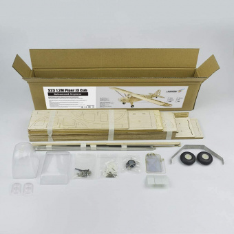 Радиоуправляемый самолет S23 EP 1.2M J3-CUB Pro+Motor+ESC+Servo+Film Pack For S08