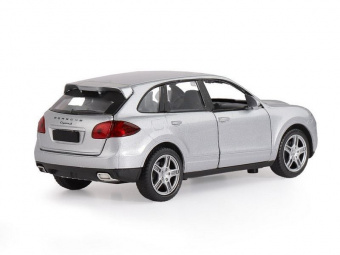 Машина ''АВТОПАНОРАМА'' Porsche Cayenne S, серебряный, 1/32, свет, звук, инерция, в/к 17,5*13,5*9 см