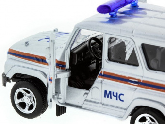 Машина ''АВТОПАНОРАМА'' инерц. УАЗ-469 (МЧС) 1/50, в/к 12*7*5,5 см
