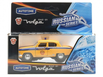 Машина Autotime ''ГАЗ-21 ''ВОЛГА'' ГАИ СССР 1:43