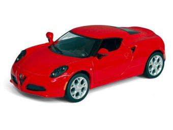 Машина Kinsmart ''ALFA ROMEO 4C'' инерция (1/12шт) 1:32 б/к
