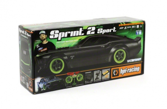 Радиоуправляемые автомобиль HPI 1:10 Sprint 2 Mustang 1969 4WD 2.4 Ghz, электро, RTR (NEW)