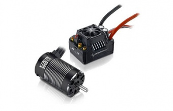 Бессенсорная бесколлекторная система Ezrun COMBO MAX10 SCT 3660SL 4600KV для масштаба 1:10