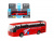 Автобус ''Автопанорама'', красный, 1/90, свет, звук, инерция, в/к 22*13,5*5,8 см