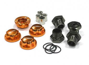 Хексы (4шт) 24мм вынос +0мм для Traxxas 1/10 T-Maxx & Revo