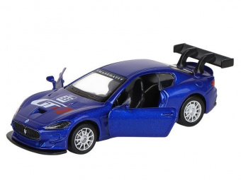 Машина ''АВТОПАНОРАМА'' Maserati Gran Turismo MC GT4, синий, 1/43, инерция, в/к 17,5*12,5*6,5 см