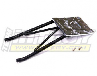 Защита днища задняя (серебро) для Traxxas 1/10 Slash 2WD