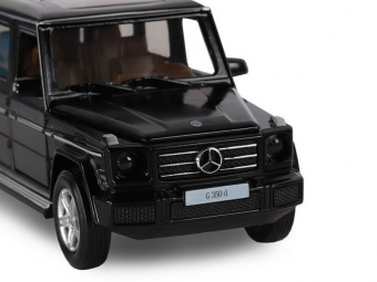 Машина АВТОПАНОРАМА Mercedes-Benz G350d, черный, 1/32, свет, звук, инерция, в/к 18*9*13,5 см