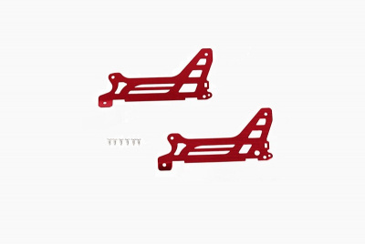 Main frame, side plate, outer (2) (red-anodized) (aluminum)/ screws (6)